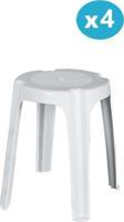 Omnipazar SY-4640 Plastik Tabure Büyük Boy 4'lü Set