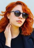 Focus On Eyewear Lemon Black Retro Yuvarlak Polarize Güneş Gözlüğü