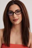 Focus On Eyewear Meri Leopar Oval Kadın Mavi Işık Gözlüğü