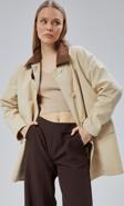Vizon Oversize Casual Midi Trençkot