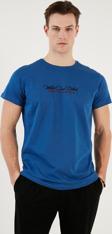 Buratti Pamuklu Slim Fit Bisiklet Yaka Yazılı Erkek T Shirt 541ENJOY PARLIAMENT