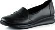 Mammina Siyah Hakiki Deri Çapraz Bant Detaylı Slip-On Günlük Ayakkabı