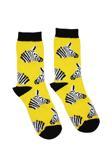 Unisex Renkli Zebra Desenli Çorap Neşeli Çoraplar