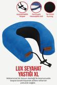 Lux Ortopedik Seyahat Yastığı Visco Boyun Destekli Seyahat Yastığı - Mavi | Ergo Travel