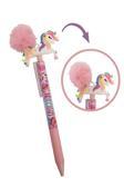 Unicorn Ponponlu Versatil Kalem 1 Adet Tek Boynuzlu Pompom 0,7 Uçlu Kalem Hediye Kalem Figürlü Sevimli Kalem