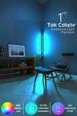 Luciole Led Abajur Kendinden Yapışkanlı Uzaktan Kumandalı Renk Animasyon Ledblue
