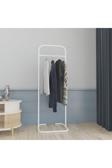 Metallica Concept Butik Dik Tekli Beyaz Konfeksiyon Askısı Ayaklı Askılık Elbise Askılığı
