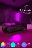 Luciole Led Lambader ,Renk Rgb Animasyon Uzaktan Kumandalı Yapışkanlı Dupurple
