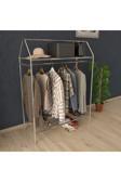 Metallica Concept Home Hanger Krom Konfeksiyon Askısı Butik Konsep Askı Sabit Raflı Askılık