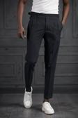 Perpant Slimfit Çift Pileli Kemer Tokalı Yazlık Kumaş Pantolon