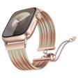 Apple Watch 10 46mm Zore KRD-137 Metal Hasır Kordon