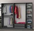Canbaz Furniture Esla Modüllü 5 Cam Kapaklı Giyinme Dolabı