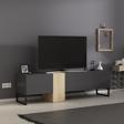 T0016 Kapaklı, Metal Ayaklı, Tv Sehpası