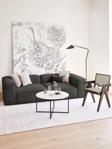 Edsy Home Mira 2 Modüler İkili Koltuk (Antrasit) Keten Kumaş