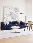Edsy Home Mira 2 Modüler İkili Koltuk (Lacivert) Keten Kumaş