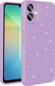 Galaxy A06 Kılıf Kamera Korumalı Simli Parıltılı Lüks Silikon
