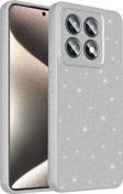Xiaomi 14T Pro Kılıf Kamera Korumalı Simli Parıltılı Lüks Silikon