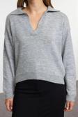 Stil Modern Kadın Regular Standart Kol Polo Yaka Geniş Kalıp Yumuşak Dokulu Basic Triko Kazak
