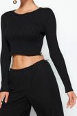Stil Modern Kadın Crop Standart Kol Bisiklet Yaka Kalp Aksesuarlı Triko Kazak