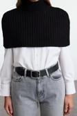 Stil Modern Kadın Crop Standart Kol Dik Yaka Balıkçı Yaka Triko Süveter
