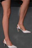 Kadın Lastikli İnce Topuklu Ayakkabı Stiletto Allie
