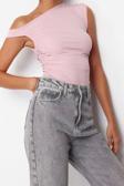 Moda Bisiklet Yaka Örme Regular Düz Desen Casual Günlük Regular Kolsuz Bluz