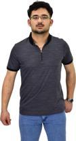 Erkek Polo Yaka Fermuarlı Merserize Jakarlı Tişört 7640 BGL-ST04537