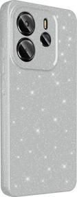 Redmi Note 14 Kılıf Kamera Korumalı Simli Parıltılı Lüks Silikon
