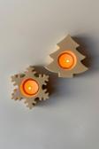 Sin İstanbul 2'Li Yılbaşı Tealight Mumluk Seti Bej