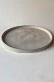 Sin İstanbul Yuvarlak Tabak 30 Cm Gri