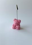 Sin İstanbul Mini Rose Bear Notluk Gri, Not Tutacağı Pembe
