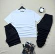 3 Lü Yazlık Dar Kesim Şort-Tshirt-Eşofman Kombin Baskısız