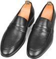 DeepSEA Erkek Siyah Desenli Hakiki Deri Klasik Ayakkabı Loafer 2501002