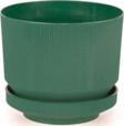 Omnipazar SO-S284 Dekoratif Tabaklı Lüks Çizgi Desenli Saksı 9 Litre