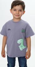 Toontoy Erkek Çocuk Dinazor Yazı Baskılı Tişört