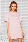 Nike Sportswear Organic Cotton Short Sleve Dress Nakış Swooslu Elbise Pembe