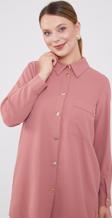 Pudra Varak Düğmeli Gömlek