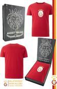 Galatasaray Orijinal Lisanslı Arma T-Shirt Kişiye Özel Hediyelik Ahşap Kutululu
