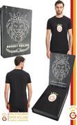 Galatasaray Orijinal Lisanslı Arma T-Shirt Kişiye Özel Hediyelik Ahşap Kutululu