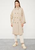 Bej Oversize Trençkot