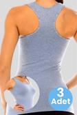 Uniquetrenders Kadın Sporcu Atlet Fitness Atlet Pilates Atlet Yoga Atlet 3'Lü Set Gri Standart