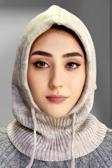 Uniquetrenders Balaclava Fitilli Triko Örgü Bere Başlık Taş 