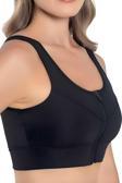 Uniquetrenders Kadın Fermuarlı Büstiyer Kadın Fermuarlı Crop Siyah S-M