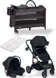 Joell Unisex Bebek Seti - Truva Travel Bebek Arabası & Anne Yanı Park Beşik & Puset & Yatak