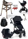 Joell 5'Li Bebek Seti / Truva Travel Bebek Arabası / Mama Sandalyesi / Çanta / Puset / Yağmurluk