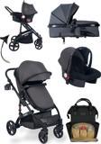 Joell 4'Lü Set Truva Travel Sistem Bebek Arabası / Puset / Bebek Bakım Çantası / Yağmurluk