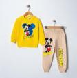 Riysgiyim Pamuklu Baskılı Sweatshirt Eşofman Takımı