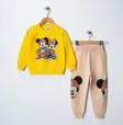 Riysgiyim Mickey Mause Baskılı Sweatshirt Eşofman Takımı