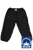 Uniquetrenders Unisex 4 Kat Müslin Kumaş %100 Organik Pamuklu Çocuk Pantolon Siyah 3 Yaş