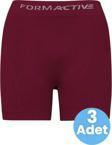 Uniquetrenders Erkek Dikişsiz/Seamless Nefes Alabilen Boxer 3 Adet Bordo M-L